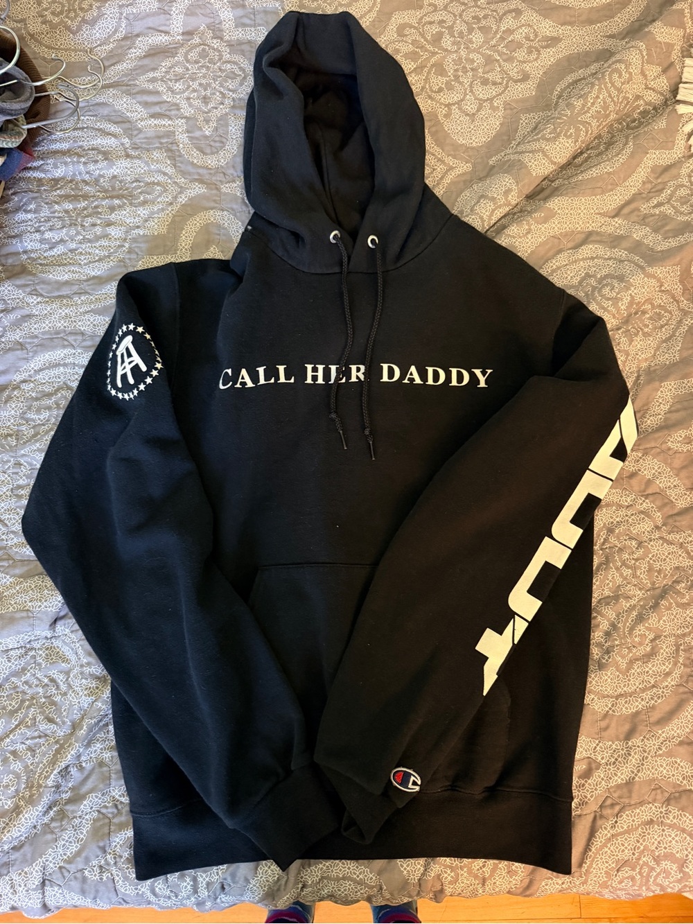 Champion Black Call Her Daddy Graphic Hoodie
